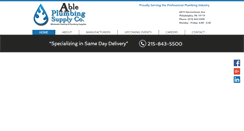 Desktop Screenshot of ableplumbingsupply.com